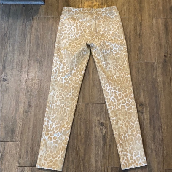 J. McLaughlin Tan Leopard print jeans - Picture 2 of 5